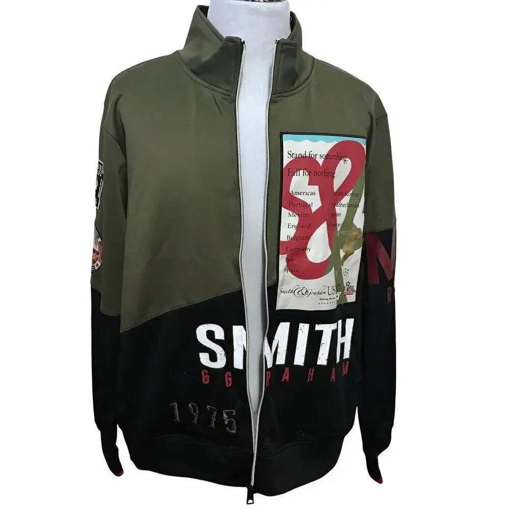 Smith & Graham NWT Zip Up Track Jacket Men 3XL